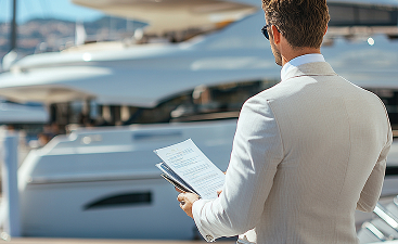 concierge-booking-luxury-yacht-tour-hotel-guests-with-marina-background 1